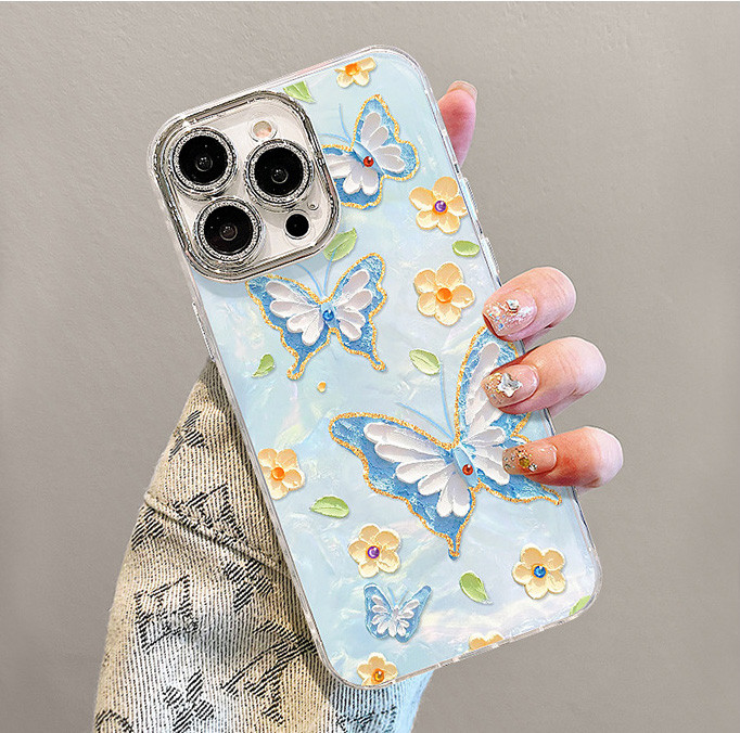 For Apple iPhone 17 Pro Max 16 15 14 13 12 11 Phone Cover Flower Bracelet