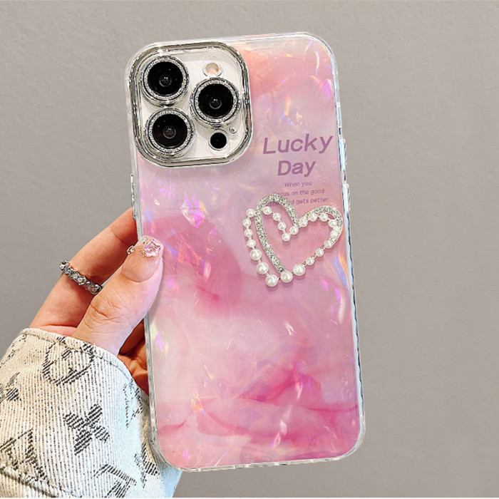 For Apple iPhone 17 Pro Max 16 15 14 13 12 11 Phone Cover Love Doll Bracelet