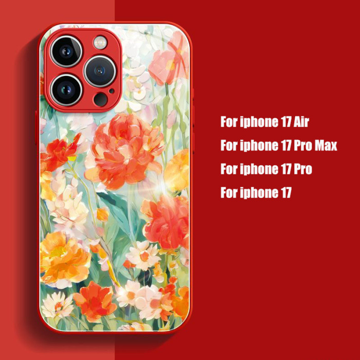 For Apple iPhone 17 Pro Max 16 15 14 13 12 11 Phone Cover Rose Flower