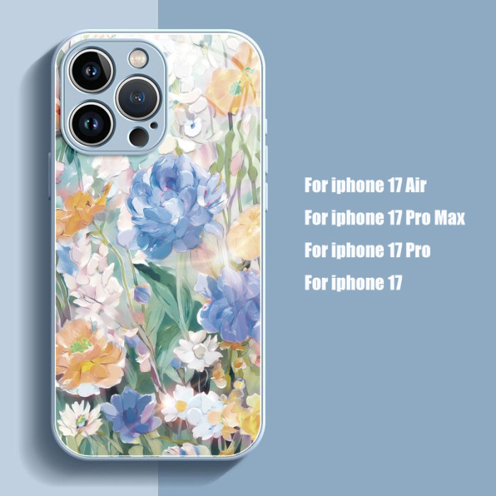 For Apple iPhone 17 Pro Max 16 15 14 13 12 11 Phone Cover Rose Flower