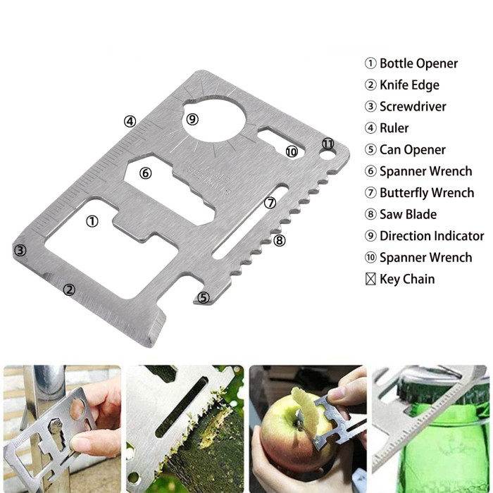Survival Treasure Box Tool Kit Outdoor First Aid Box SOS Emergency Camping New