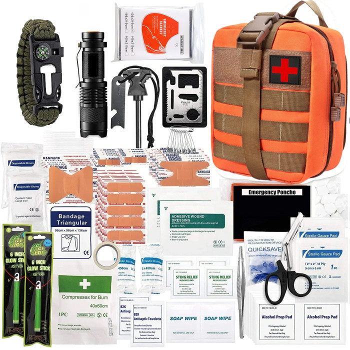 Professional Survival First Aid Tool Camping Outdoor Travel Survival Emergency 