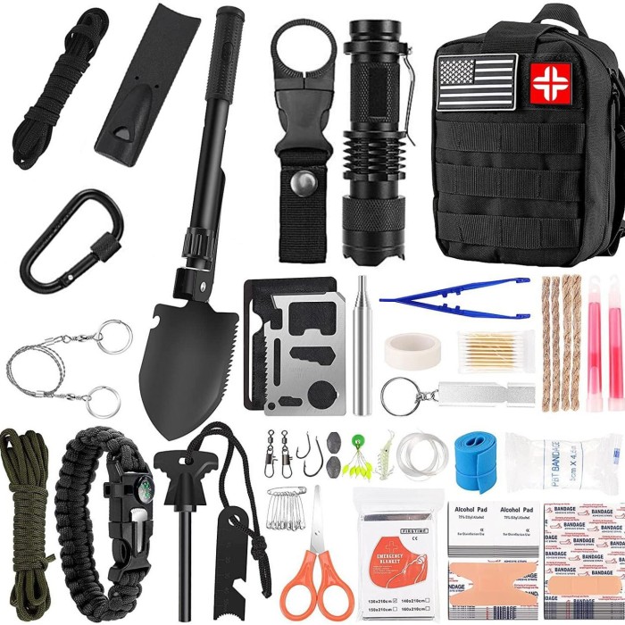 142-Piece Outdoor Camping Equipment Survival Tool Set Emergency Survival Kit 