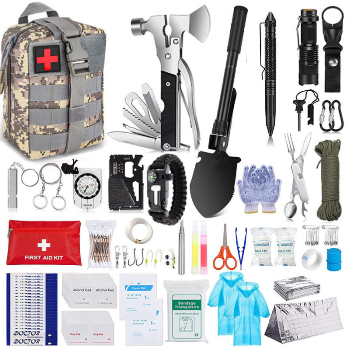 Outdoor Multi-Functional Survival Tools Camping Survival First Aid Emergency New