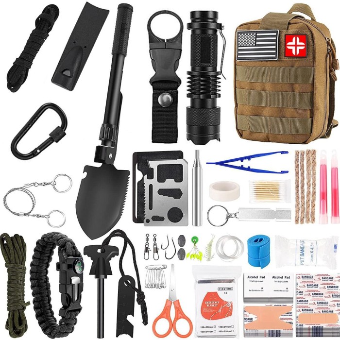 142-Piece Outdoor Camping Equipment Survival Tool Set Emergency Survival Kit 