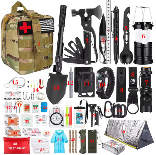 Outdoor Adventure Camping Equipment Supplies Survival Tool Set Emergency Kit New