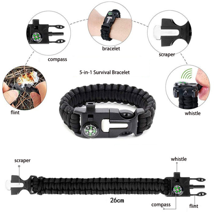 Outdoor Multi-Functional Survival Tools Camping Survival First Aid Emergency New