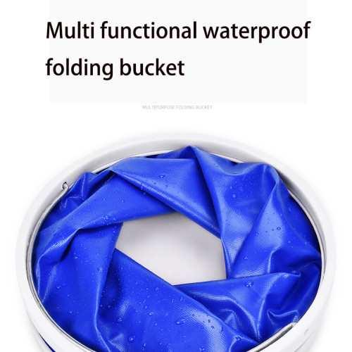 Outdoor Thickened Fold Large Capacity Car Bucket Portable Washing Bucket Fishing