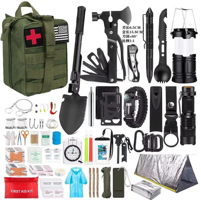 Outdoor Adventure Camping Equipment Supplies Survival Tool Set Emergency Kit New