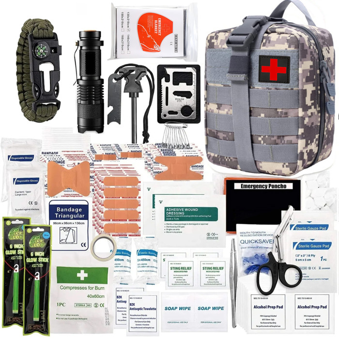 Professional Survival First Aid Tool Camping Outdoor Travel Survival Emergency 