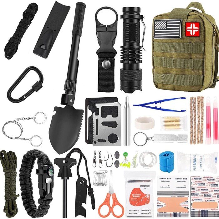 142-Piece Outdoor Camping Equipment Survival Tool Set Emergency Survival Kit 