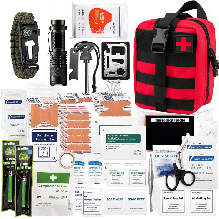 Professional Survival First Aid Tool Camping Outdoor Travel Survival Emergency 