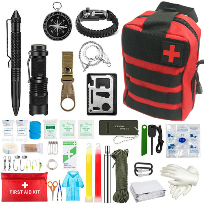 Outdoor Survival First Aid Kits Survival Camping Emergency Kit Mix Pack Tool Set