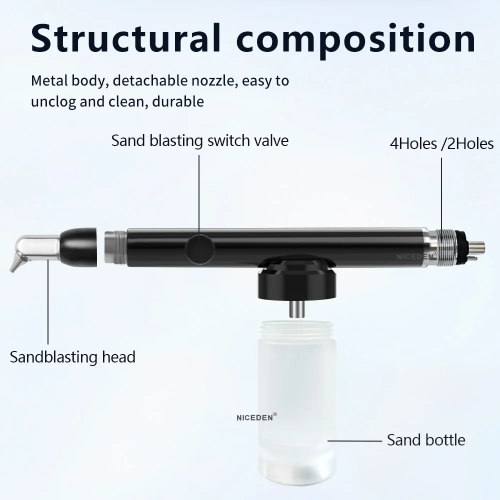COXO CA-1 Dental Aluminum Oxide Microblaster Sandblaster Air Abrasion System With Water Spray Sandblasting Machine Two In One