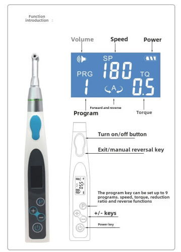 Dental Machine Root Canal Expander Motor Measuring Instrument Oral Wireless Root Canal Frustration Expansion