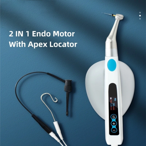 Dental Endodontic Motor With Apex Locator 2 IN 1 Endo Motor 16:1 Contra Angel For Root Canal Treatment Basic Dental Instrument