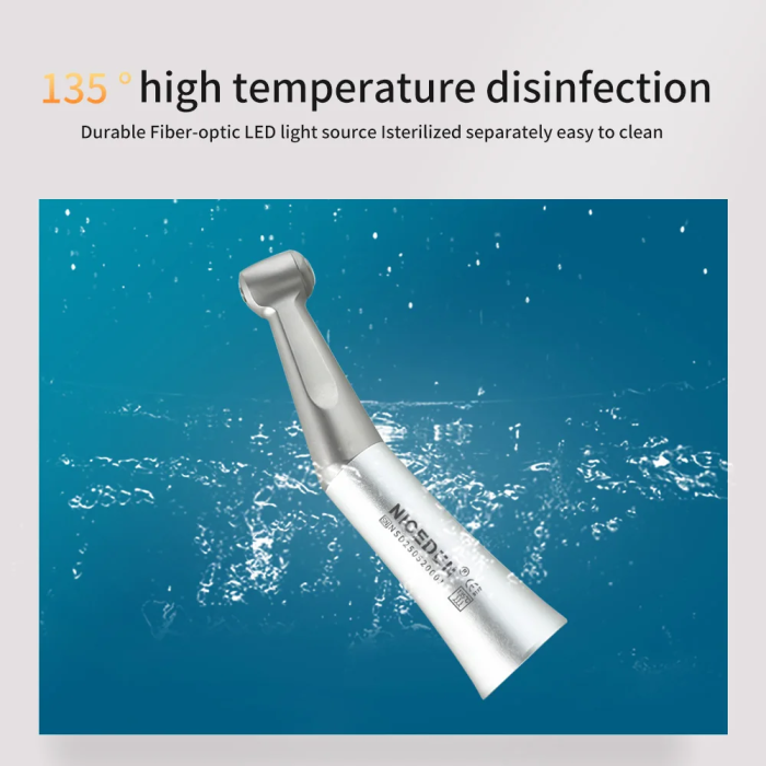 FX Dental Low Speed Handpiece Straight Handpiece 1:1 Contra Angle Air Motor 2/4 Hole External Cooling System