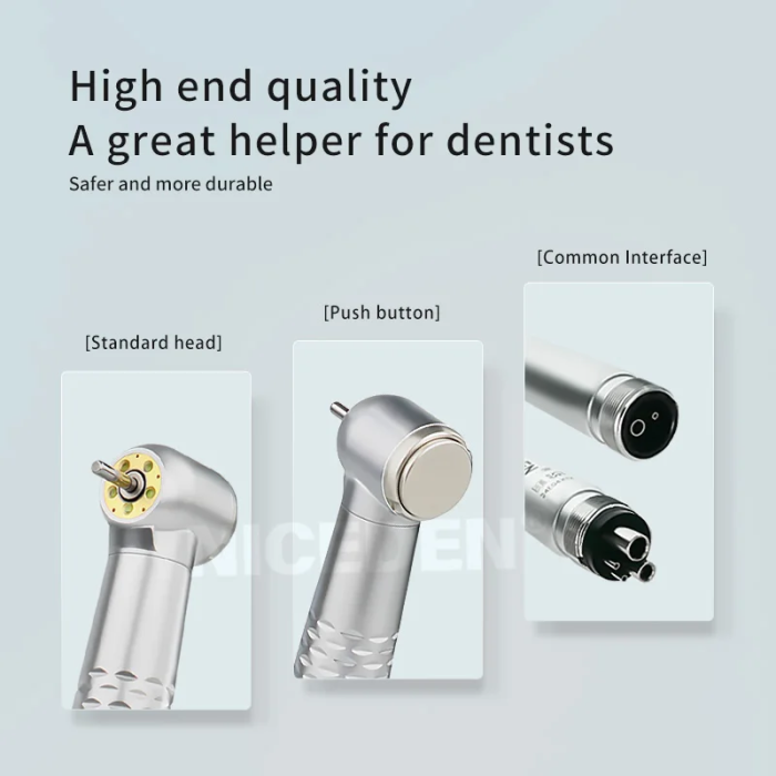 5 LED Dental High Speed Handpiece with 5 Water Sprays Push Button Air Turbine B2 M4 And Shadowless Lamp for Dental Procedures