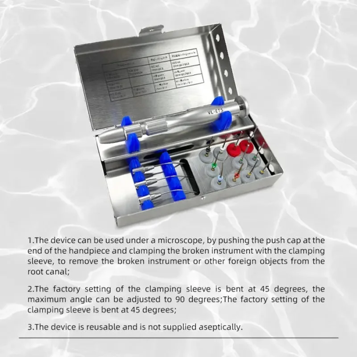 Niceden Whole set Dental Endodontic Endo File Removal System Kit Endo Broken File Removal Instrument Set Root Canal File Extract