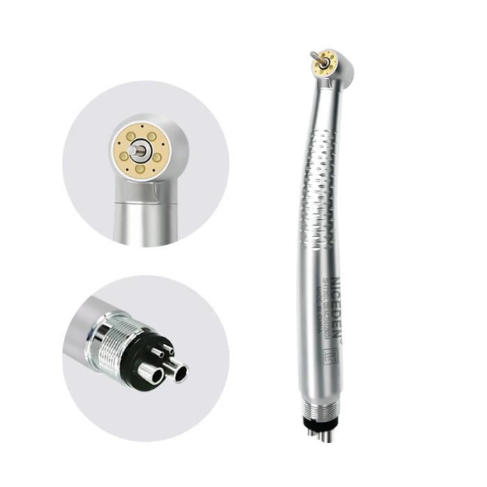 5 LED Dental High Speed Handpiece with 5 Water Sprays Push Button Air Turbine B2 M4 And Shadowless Lamp for Dental Procedures