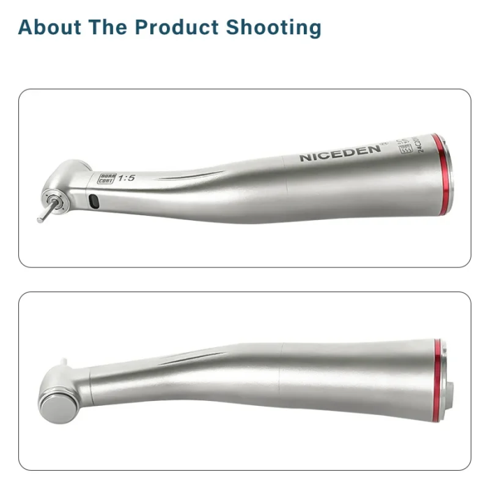 Dental 1:5 Booster handpiece water jet Implant Preparation Anti corner LED Fibre Optic Dental Equipment NICEDEN