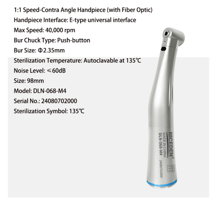 Dental Multifunctional Electric Micromotor with Water Tank Fiber Optic Handle Internal Water Spray Electric Motor Tools 2/4 Hole