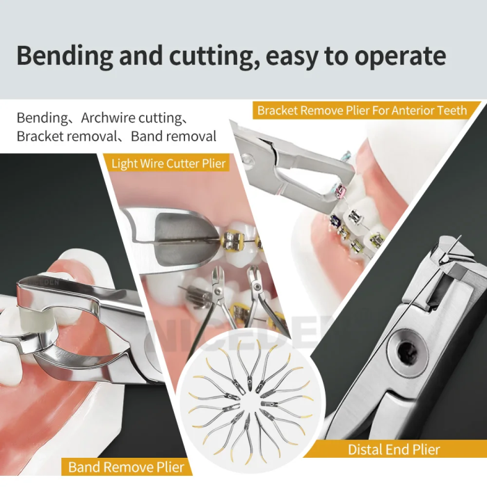 Dental Forceps Orthodontic Wire Distal End Cutter Pliers Bracket Brace Remover Plier Stainless Steel Dental Forceps Stainless