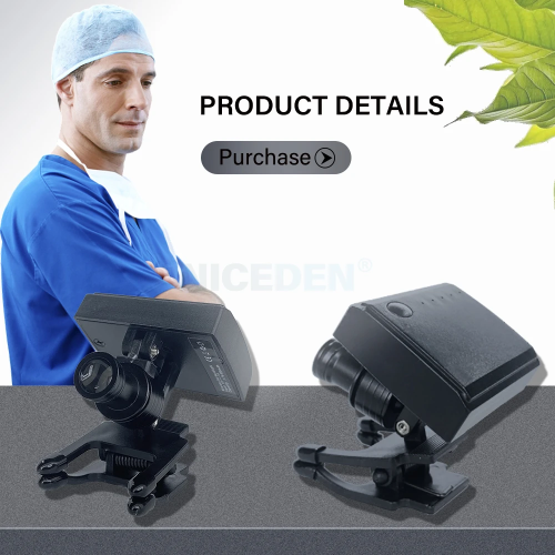 NICEDEN Dental 5W Wireless LED Headlight With Clip Portable Binocular Light For Dentist Loupe Lab Medical Magnifier