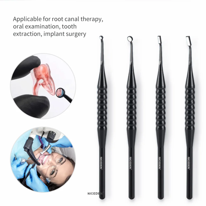 Niceden Dental Micro Anti-fog Mouth Mirror Reflector with Detachable Handle Autoclavable Odontoscope Multifunction Checking Tool