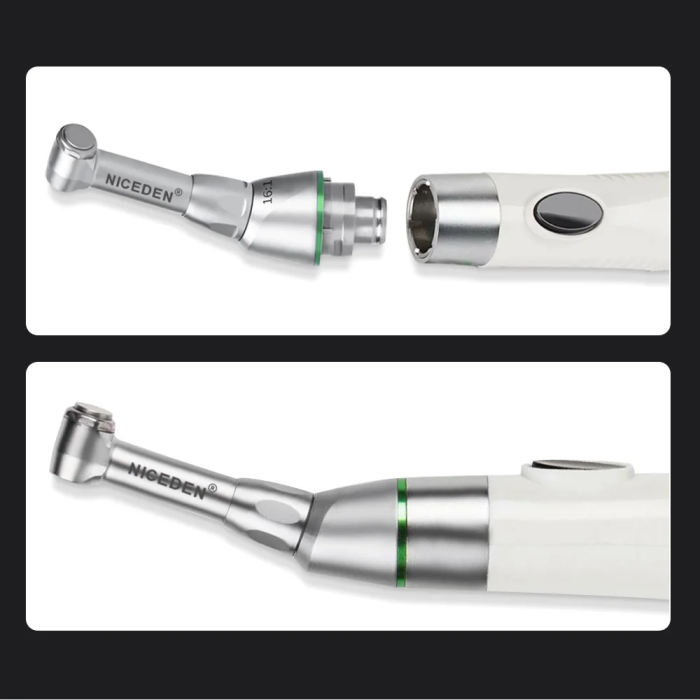 Niceden Dental 16:1 Reduction Contra Angle Head Push Button for Endodontic Treatment Handpiece Dentistry Tool Instrument