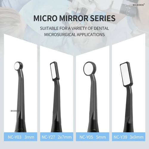 Niceden Dental Micro Anti-fog Mouth Mirror Reflector with Detachable Handle Autoclavable Odontoscope Multifunction Checking Tool