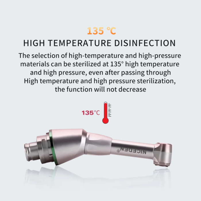 Niceden Dental 16:1 Reduction Contra Angle Head Push Button for Endodontic Treatment Handpiece Dentistry Tool Instrument