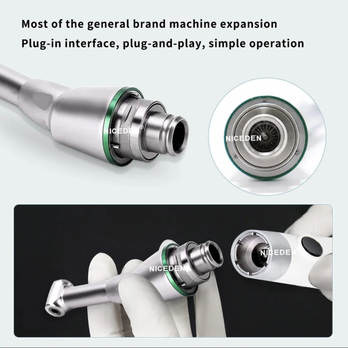 Niceden Dental 16:1 Reduction Contra Angle Head Push Button for Endodontic Treatment Handpiece Dentistry Tool Instrument