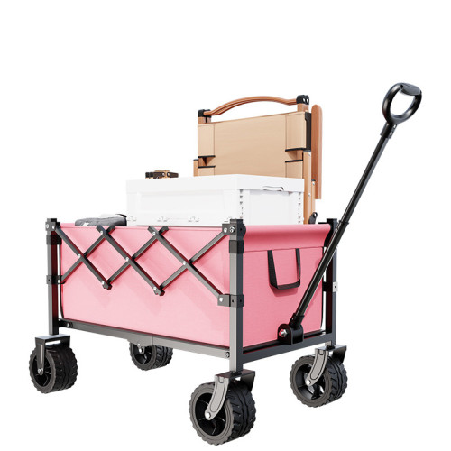 Outdoor 6/7-Inch Camping Cart Picnic Removable Large Capacity Portable Folding