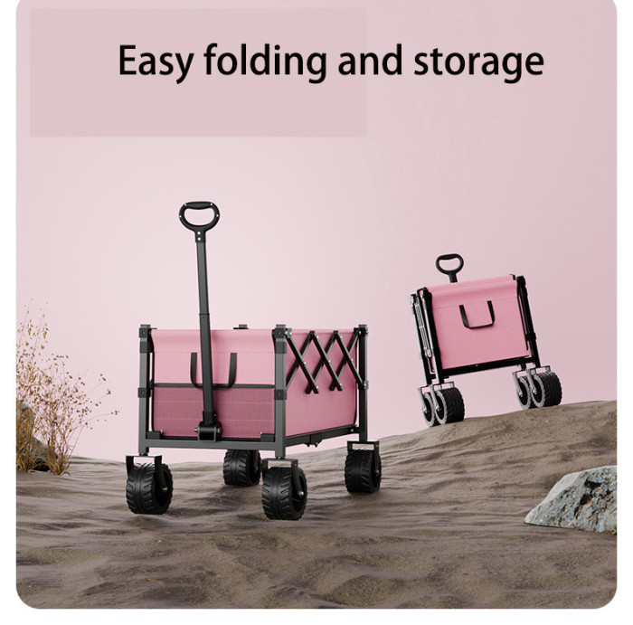Outdoor 6/7-Inch Camping Cart Picnic Removable Large Capacity Portable Folding
