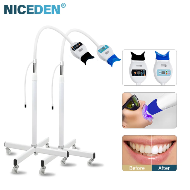 Niceden 1/3 Colour Teeth Whitening Light Professional Dental Teeth Whitening Instrument LED Light Dental Teeth Whitening Instrum