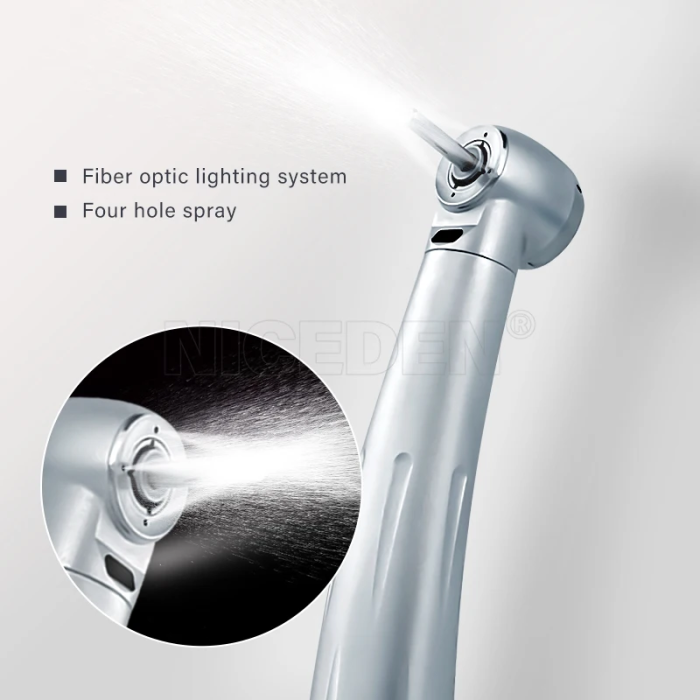 Dental Mini Head Fiber Optic LED Lights High Speed Handpiece for kids Fiber optic lighting with ceramic Bearing turbina 3 Water