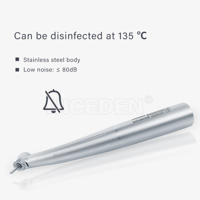 Dental Mini Head Fiber Optic LED Lights High Speed Handpiece for kids Fiber optic lighting with ceramic Bearing turbina 3 Water