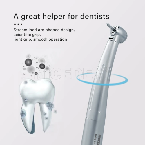 Dental Mini Head Fiber Optic LED Lights High Speed Handpiece for kids Fiber optic lighting with ceramic Bearing turbina 3 Water
