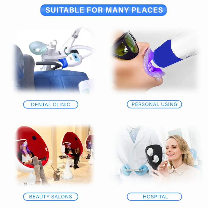 Niceden 1/3 Colour Teeth Whitening Light Professional Dental Teeth Whitening Instrument LED Light Dental Teeth Whitening Instrum