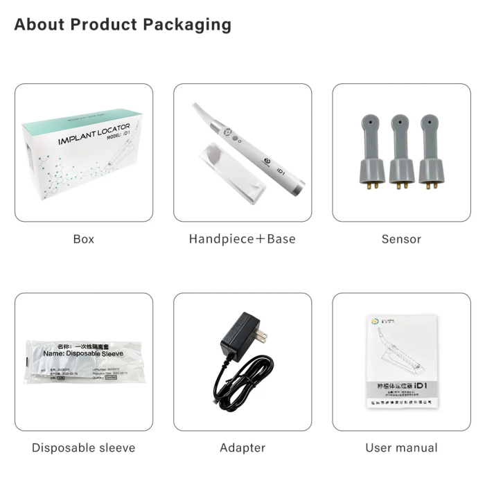 Dental Implant Positioning Probe 360° Rotatable 3 Mode Precision Sensor Intelligent Search For Implant Screws Dental Positioner