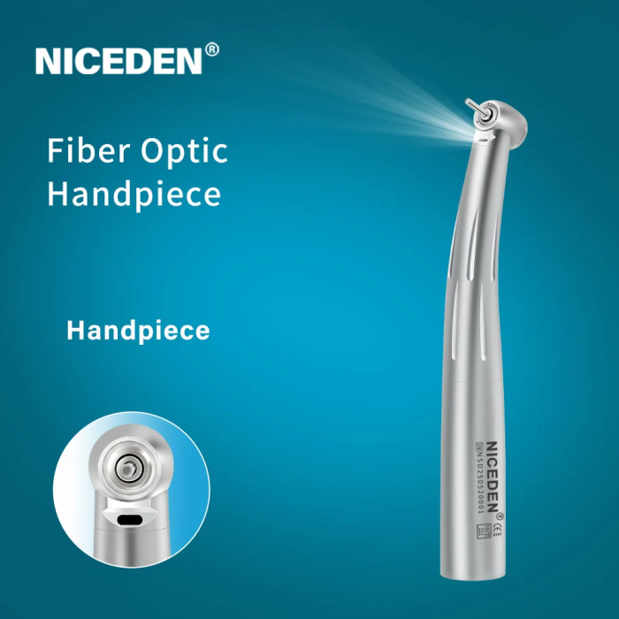 Dental Mini Head Fiber Optic LED Lights High Speed Handpiece for kids Fiber optic lighting with ceramic Bearing turbina 3 Water