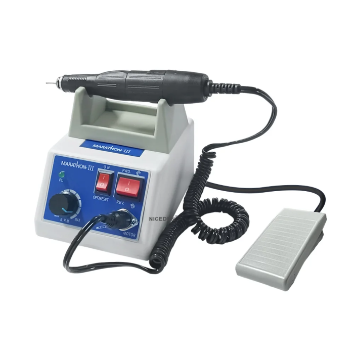 Dental Lab E Type Polishing Micromotor Polish Hand Grinder Handpiece SEAYANG MARATHON 3 Electric Motor 35000 RPM Nail Carving