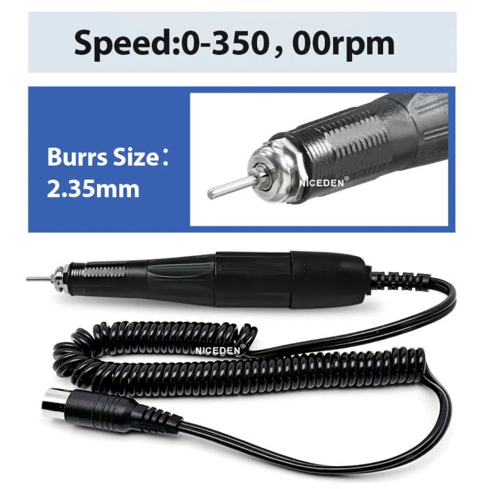 Dental Lab E Type Polishing Micromotor Polish Hand Grinder Handpiece SEAYANG MARATHON 3 Electric Motor 35000 RPM Nail Carving