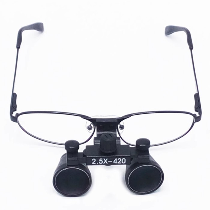 Dental Oral Magnifying Lens w/Light Surgery Orthopedic Medical w/LED Headlight 