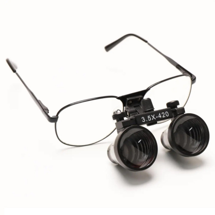 Dental Oral Magnifying Lens w/Light Surgery Orthopedic Medical w/LED Headlight 