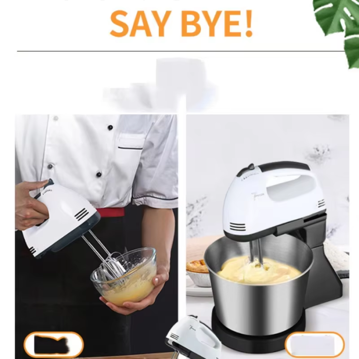 7-Speed Handheld Electric Egg Beater Mini Automatic Mixer Household Kitchen Tool