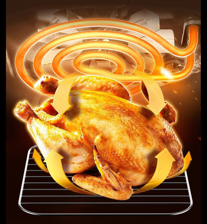 Household Visual Air Fryer Large Capacity Multifunctional Fries Roasting Baking