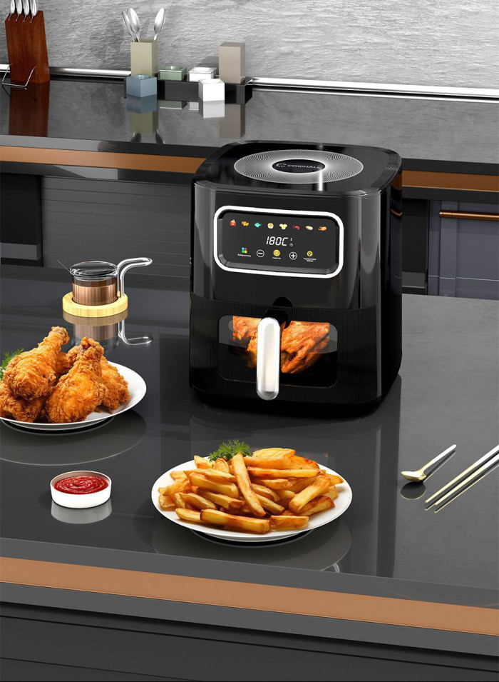 Household Visual Air Fryer Large Capacity Multifunctional Fries Roasting Baking