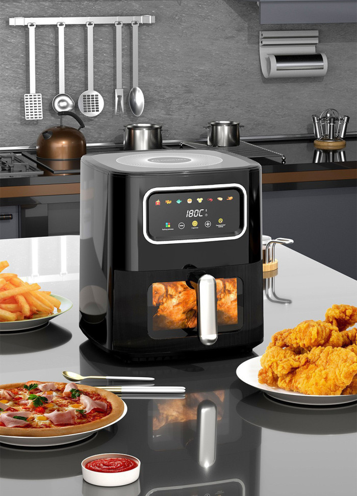 Household Visual Air Fryer Large Capacity Multifunctional Fries Roasting Baking